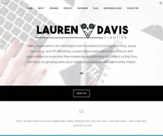 Laurendaviscreative.com(Lauren V. Davis) Screenshot