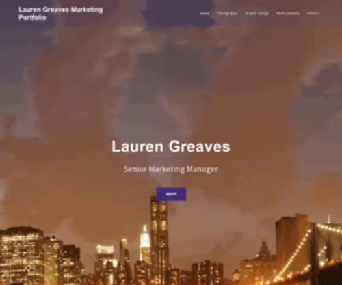 Laurengreaves.com(Lauren Greaves Marketing Portfolio) Screenshot