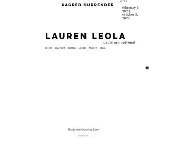 Laurenleola.com(Lauren Leola) Screenshot