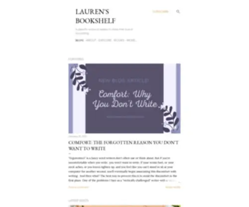 Laurensmythbooks.com(Lauren's Bookshelf) Screenshot