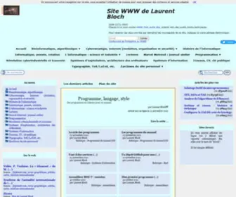 Laurent-Bloch.org(Laurent Bloch) Screenshot