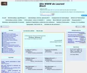 Laurentbloch.org(Bienvenue sur) Screenshot