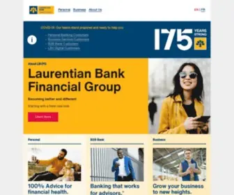 Laurentianbank.com(Laurentian Bank Financial Group) Screenshot