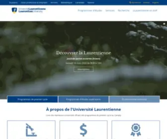 Laurentienne.ca(Université Laurentienne) Screenshot