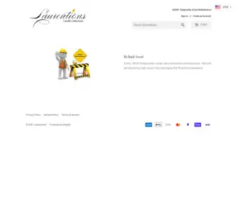 Laurentions.com(Shop Premium Aromatic Artisan Candles) Screenshot