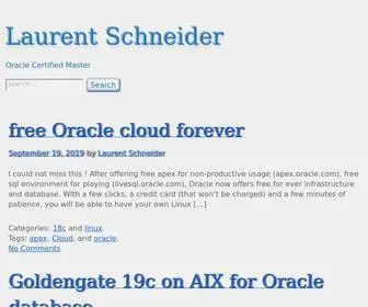 Laurentschneider.com(Oracle Certified Master) Screenshot