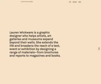 Laurenwickware.com(Lauren Wickware Design) Screenshot