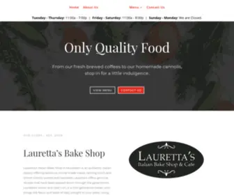 Laurettasbakeshop.info(Lauretta's Italian Bake Shop & Cafe) Screenshot