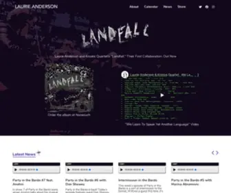 Laurieanderson.com(Home) Screenshot