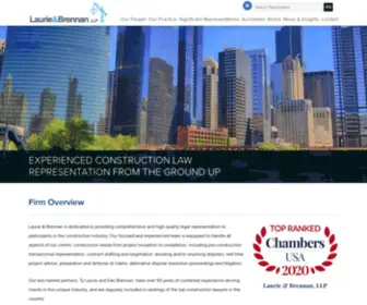 Lauriebrennan.com(Construction Law Firm Chicago) Screenshot
