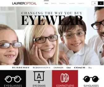Laurier-Optical.com(Laurier Optical Ottawa/Montreal/Toronto) Screenshot