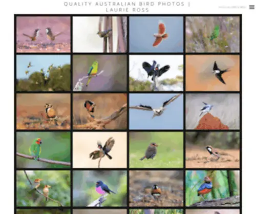 Laurieross.com.au(Quality Australian Bird Photos) Screenshot
