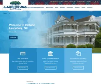 Laurinburg.org(City of Laurinburg NC) Screenshot