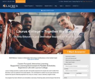 Lauruscollege.edu(Laurus College) Screenshot
