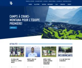 Lausanne-Sport.ch(Bienvenue sur le site officiel du FC Lausanne) Screenshot