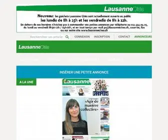 Lausannecites.ch(Lausanne Cités) Screenshot