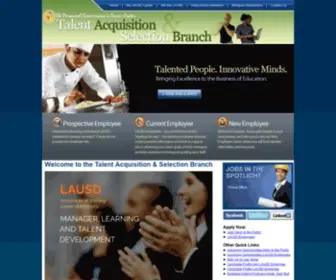 Lausdemployment.org(The Talent Acquisition & Selection Branch) Screenshot