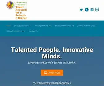 Lausdjobs.org(LAUSD Talent Acquisition and Selection Branch) Screenshot