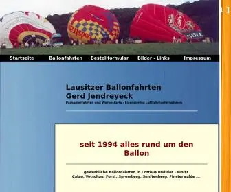 Lausitzer-Ballonfahrten.de(Lausitzer Ballonfahrten) Screenshot