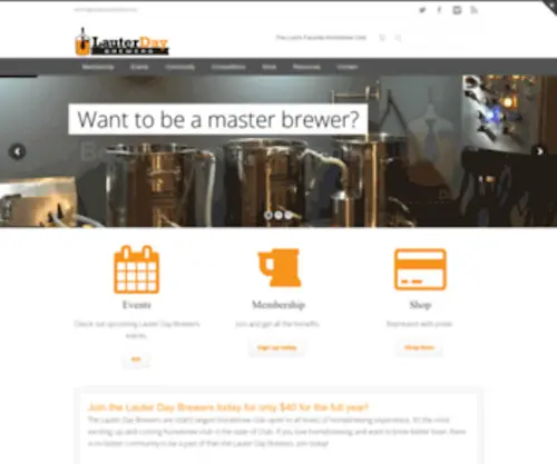 Lauterdaybrewers.org(Lauter Day Brewers) Screenshot
