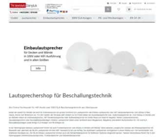 Lautsprecher-Onlineshop.de(Beschallungstechnik und Einbau) Screenshot