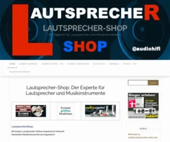 Lautsprecher-Shop.com(Lautsprecher und Musikinstrumente Lautsprecher und Musikinstrumente) Screenshot