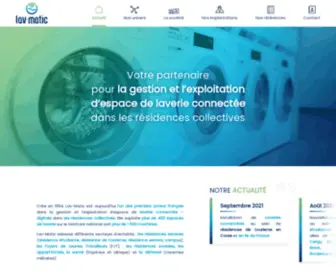 Lav-Matic.fr(Lav-Matic, laverie connectée résidences collectives) Screenshot