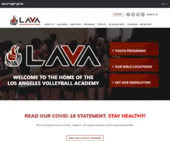 Lava-Girls.com(LAVA Girls Volleyball Club) Screenshot