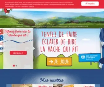 Lavachequirit.com(La vache qui rit®) Screenshot