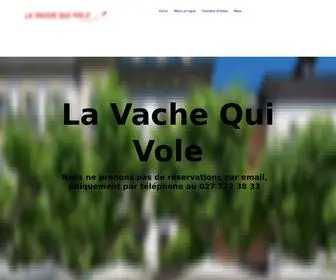 Lavachequivole.ch(RESTAURANT LA VACHE QUI VOLE) Screenshot