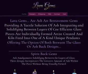 Lavagemsjewelry.com(Lava Gems) Screenshot