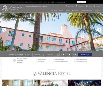 Lavalencia.com(Mediterranean Style La Jolla Hotel) Screenshot