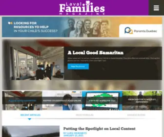 Lavalfamilies.ca(Laval Families Magazine) Screenshot