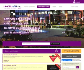 Lavaljob.ca(1er site Emplois à Laval) Screenshot