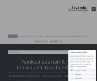 Lavanda.ch(Geschenkkörbe & Feinkost in Burgdorf) Screenshot