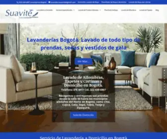 Lavanderiasuavite.com(Lavanderías Bogotá a domicilio) Screenshot