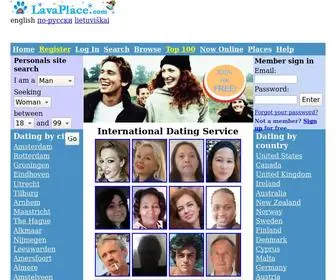 Lavaplace.com(International Dating Service LavaPlace) Screenshot