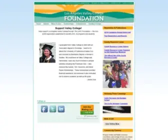 LavCfoundation.org(Los Angeles Valley College) Screenshot