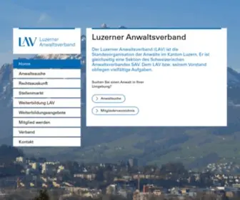 Lav.ch(Luzerner Anwaltsverband) Screenshot