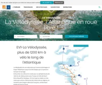 Lavelodyssee.com(La Vélodyssée) Screenshot