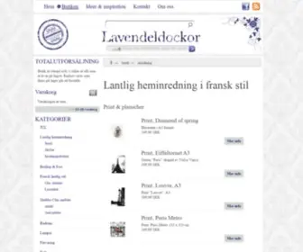 Lavendeldockor.se(Inredningsbutik) Screenshot