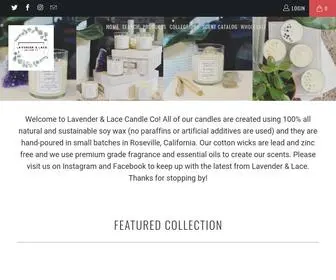 Lavenderandlacecandles.com(Candles, Soaps, and More) Screenshot