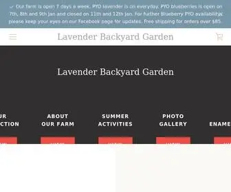 Lavenderbackyard.co.nz(Lavender Backyard Garden) Screenshot