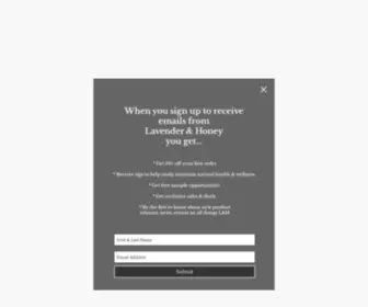 Lavendernhoney.com(Natural Health & Wellness) Screenshot