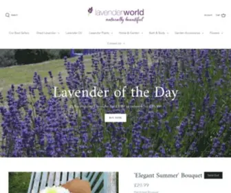 Lavenderworld.co.uk(FREE Delivery On Naturally Beautiful Lavender) Screenshot