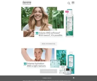 Lavera.com(Gluten &amp; Cruelty Free Makeup &amp; Beauty Products) Screenshot