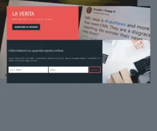 Laverita.com(La Verità) Screenshot