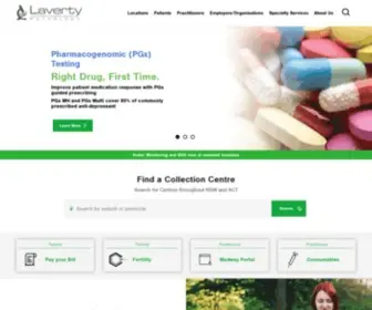 Laverty.com.au(Laverty Pathology) Screenshot
