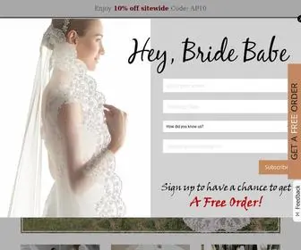 Laviamor.com(Best Custom Wedding Veil & Cathedral Bridal veil) Screenshot