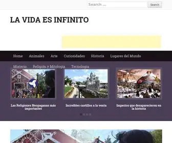 Lavidaesinfinito.com(La Vida es Infinito) Screenshot